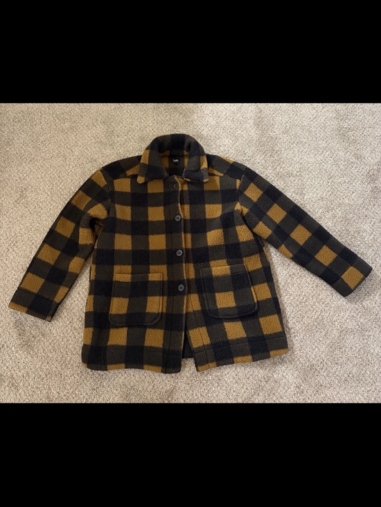 Lee Other - Lee Men's Black & Mustard Plaid Pea Coat
